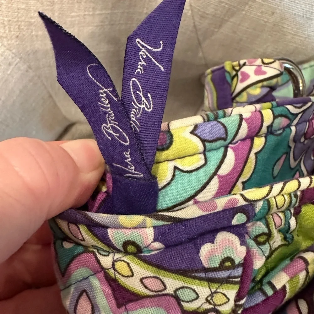Vera Bradley Glenna Satchel Purse Bag “Heather” Colorful Floral Paisley Pockets